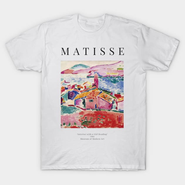 Henri Matisse - View of Collioure - Exhibition Poster T-Shirt by studiofrivolo